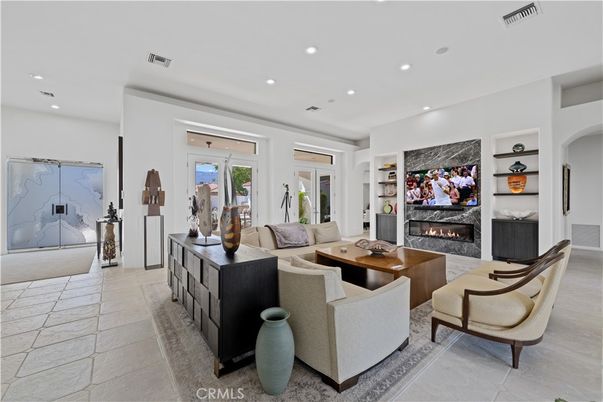 Fireplace, Interior, Living room, Recessed Lighting