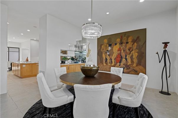 Chandelier, Dining room, Interior, Kitchen, Recessed Lighting