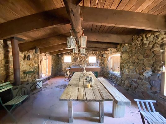 Interior, Stone Walls, Wooden Beams, Wooden Ceilings