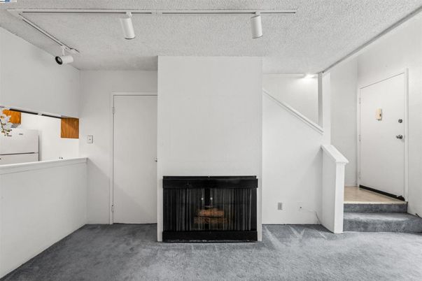 Empty room, Fireplace, Interior