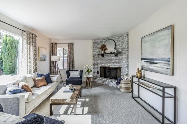 Fireplace, Interior, Living room, Stone Walls