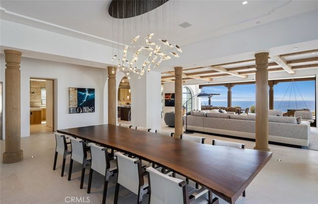 Dining room, Interior, Living room, Pendant Lights, Recessed Lighting, Water