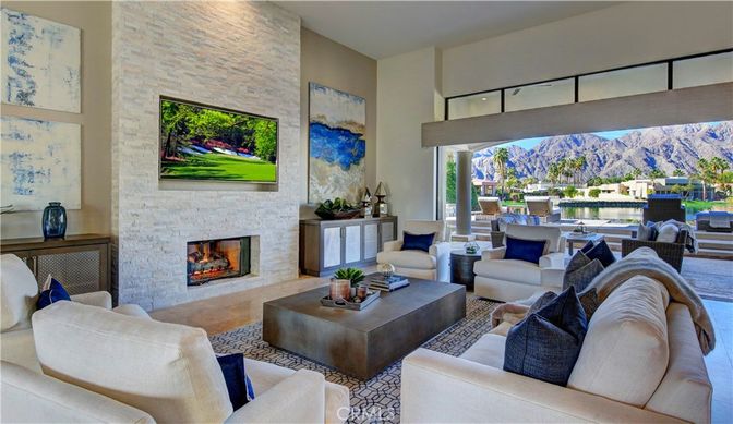 Fireplace, Interior, Living room, Stone Walls