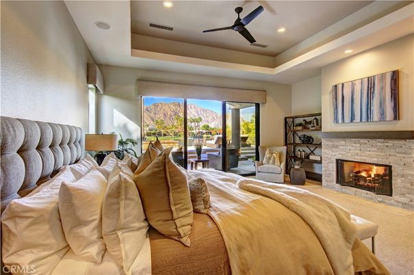 Bedroom, Fireplace, Interior, Recessed Lighting