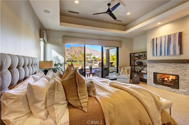 Bedroom, Fireplace, Interior, Recessed Lighting
