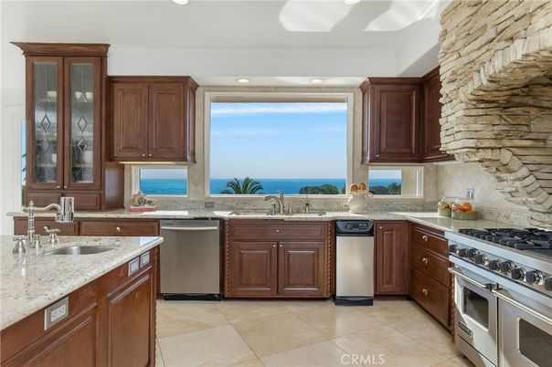 Interior, Kitchen, Recessed Lighting, Stainless Steel Appliances, Water