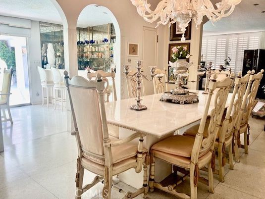 Chandelier, Dining room, Interior