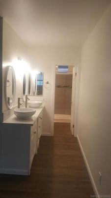 Bathroom, Dual Sink Vanities, Interior, Wood Texture Flooring