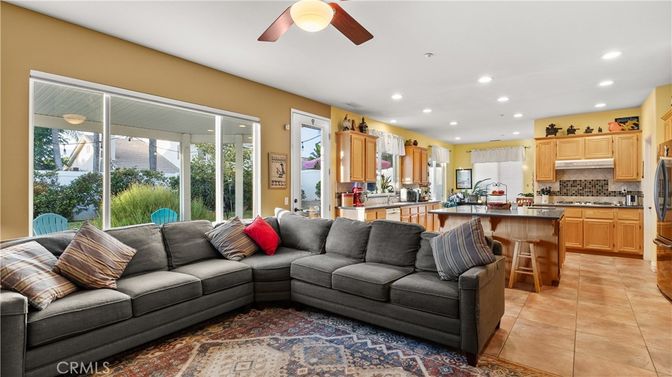 Interior, Kitchen, Living room, Recessed Lighting