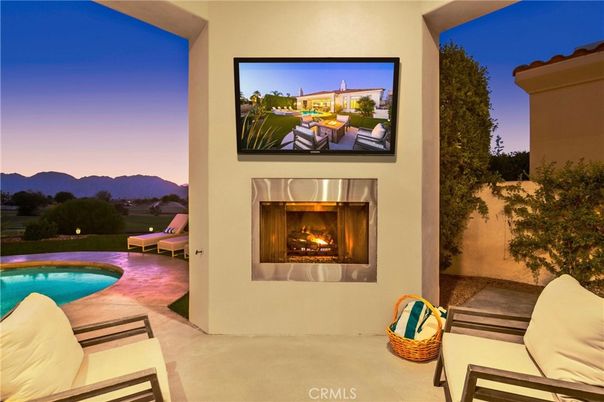 Exterior, Fireplace, Pool