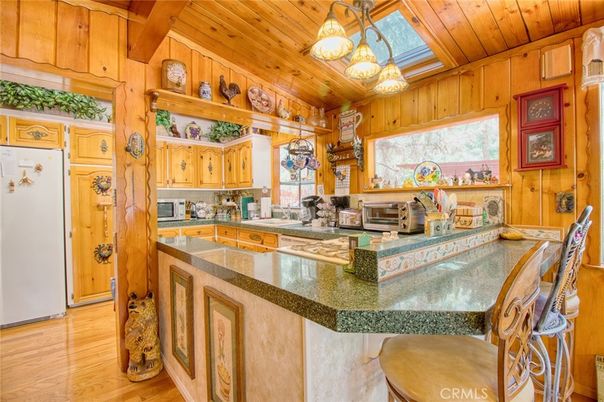 Interior, Kitchen, Pendant Lights, Wooden Beams, Wooden Ceilings, Wood Texture Flooring, Wooden Walls