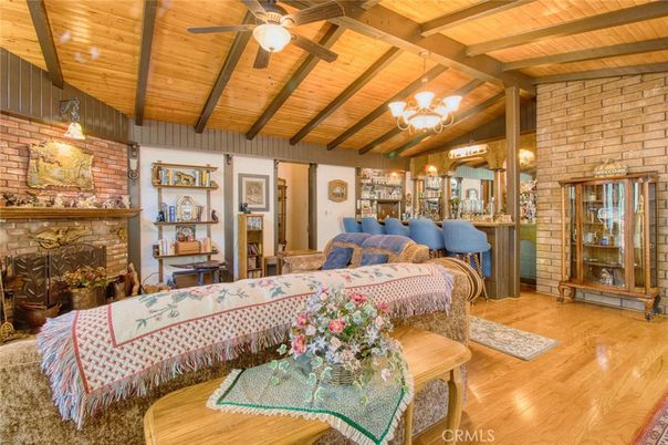 Fireplace, Interior, Living room, Stone Walls, Wooden Beams, Wooden Ceilings, Wood Texture Flooring