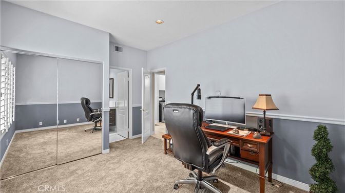 Home Office, Interior, Recessed Lighting