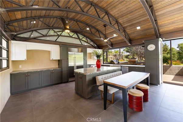 Interior, Kitchen, Recessed Lighting, Stainless Steel Appliances, Wooden Ceilings