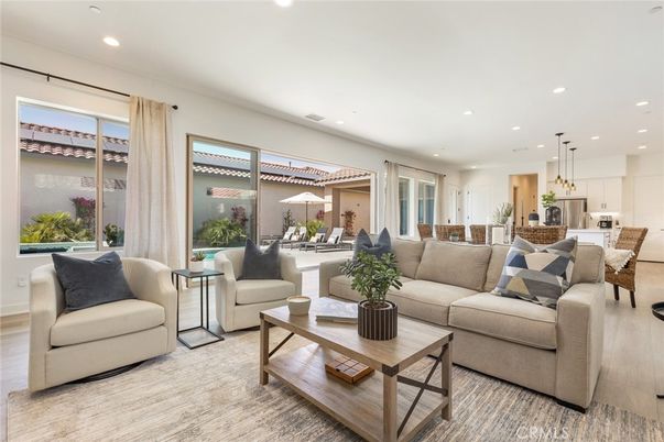 Dining room, Interior, Kitchen, Living room, Pendant Lights, Recessed Lighting, Wood Texture Flooring