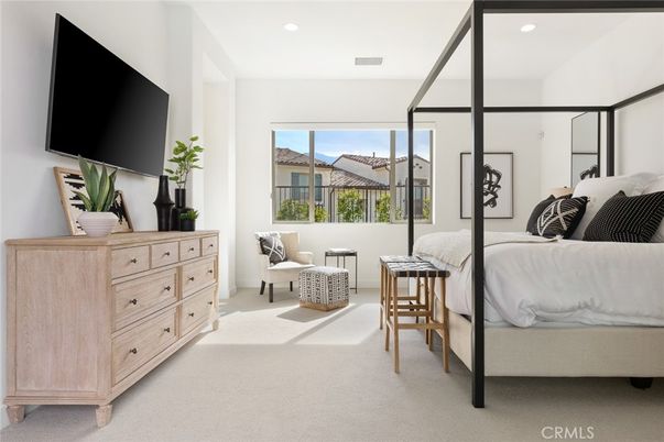 Bedroom, Interior, Recessed Lighting