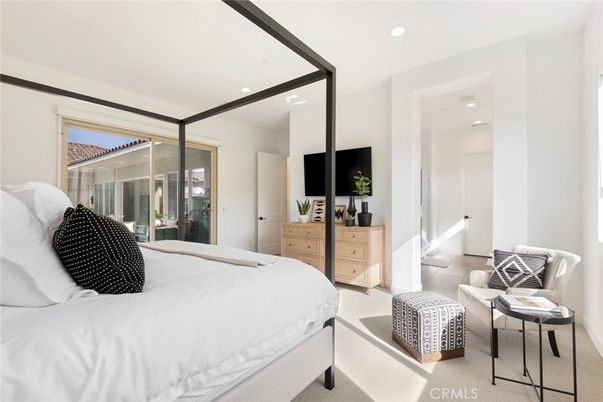 Bedroom, Interior, Recessed Lighting