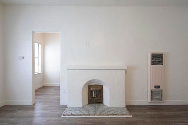 Fireplace, Interior, Wood Texture Flooring