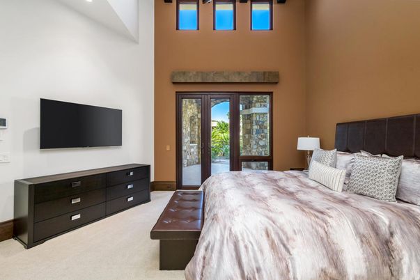 Bedroom, Interior, Recessed Lighting