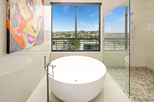 Bathroom, Free Standing Baths, Glass Shower, Interior