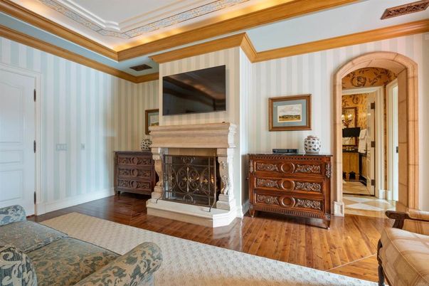 Fireplace, Interior, Wood Texture Flooring