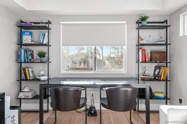 Home Office, Interior, Wood Texture Flooring