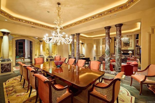 Chandelier, Dining room, Interior, Recessed Lighting