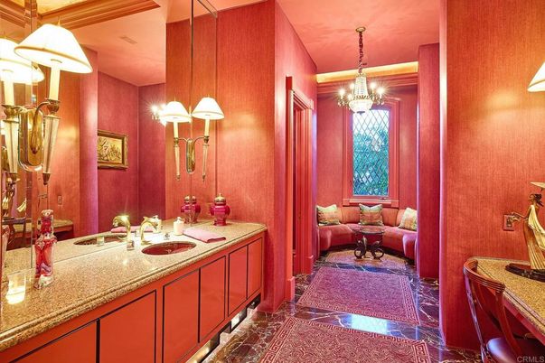 Bathroom, Chandelier, Interior