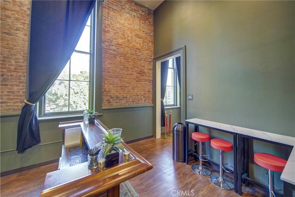 Interior, Stone Walls, Wood Texture Flooring