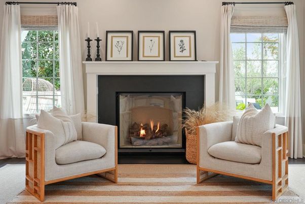 Fireplace, Interior, Wood Texture Flooring