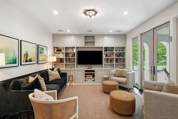 Interior, Living room, Recessed Lighting