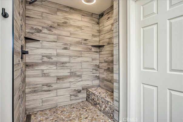 Bathroom, Interior, Recessed Lighting, Wooden Walls
