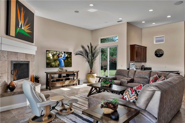 Fireplace, Interior, Living room, Recessed Lighting