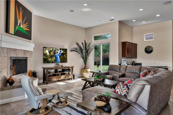 Fireplace, Interior, Living room, Recessed Lighting