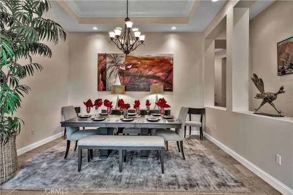 Chandelier, Dining room, Interior, Recessed Lighting