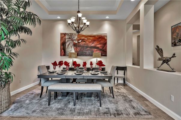Chandelier, Dining room, Interior, Recessed Lighting
