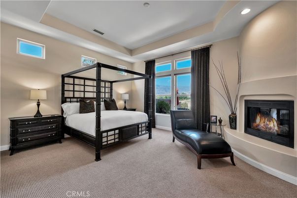 Bedroom, Fireplace, Interior, Recessed Lighting