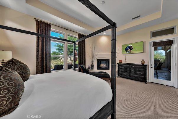 Bedroom, Fireplace, Interior, Recessed Lighting