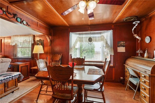 Dining room, Interior, Wooden Ceilings, Wood Texture Flooring, Wooden Walls