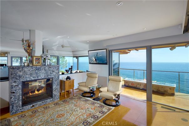 Fireplace, Interior, Recessed Lighting, Water