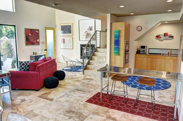 Interior, Living room, Recessed Lighting