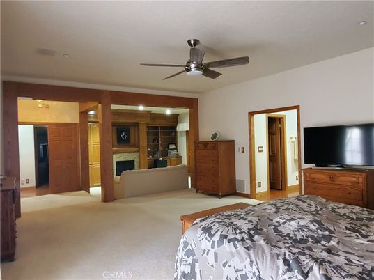 Bedroom, Fireplace, Interior