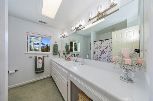 Bathroom, Dual Sink Vanities, Interior, Tile Countertops