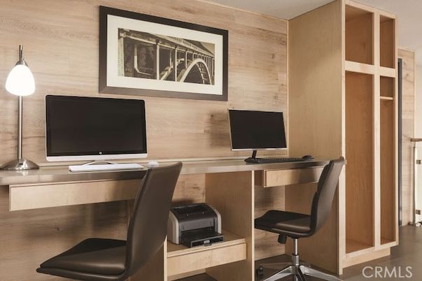 Home Office, Interior, Wooden Walls
