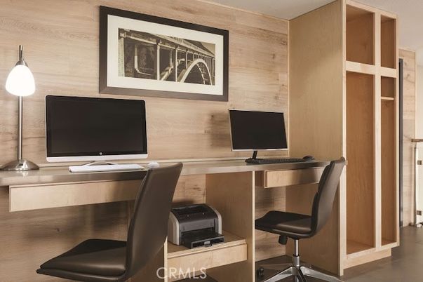 Home Office, Interior, Wooden Walls