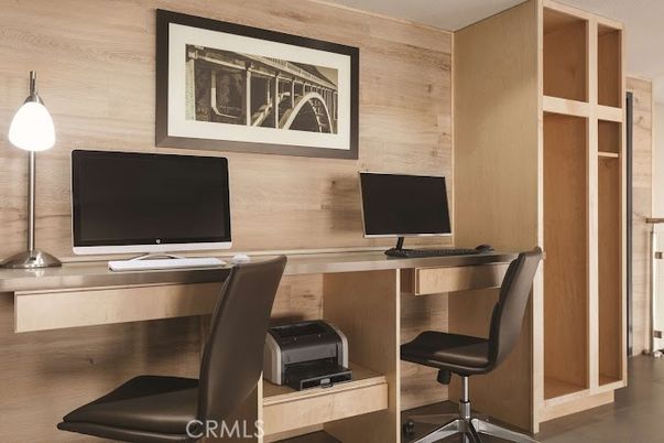 Home Office, Interior, Wooden Walls