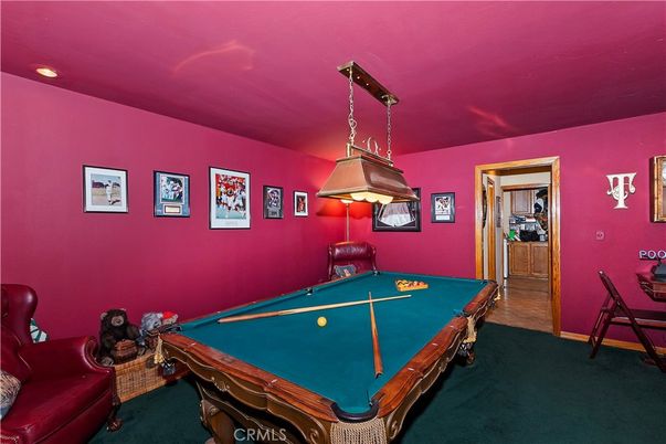 Billiard Table, Game Room, Interior, Pendant Lights, Recessed Lighting