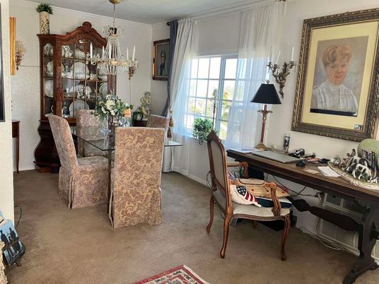 Chandelier, Home Office, Interior
