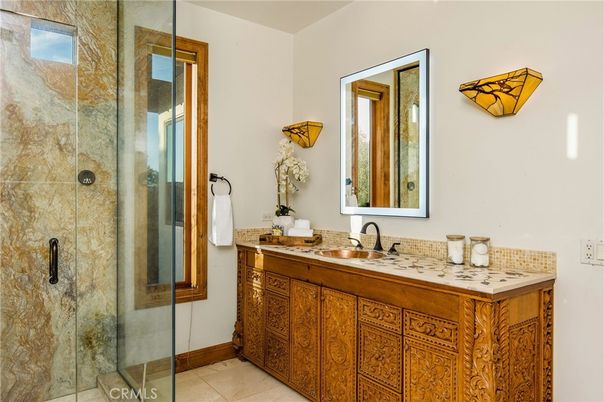 Bathroom, Dual Sink Vanities, Glass Shower, Interior