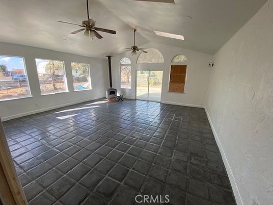 Empty room, Fireplace, Interior, Recessed Lighting